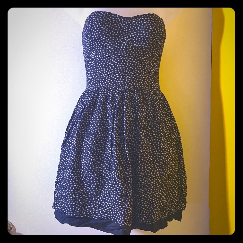 Vintage Superdry - Small - Strapless Dress